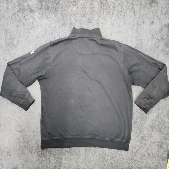 PETER MILLAR Men's 1/4 Zip Pullover Black Sweater Size L - Picture 2 of 14